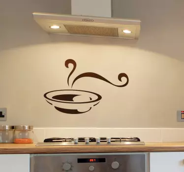 Hot Soup Wall Sticker - TenStickers