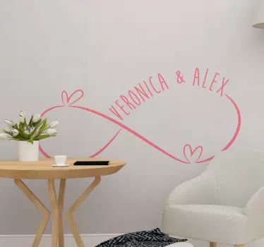 Husband and wife Infinity bridal decal - TenStickers