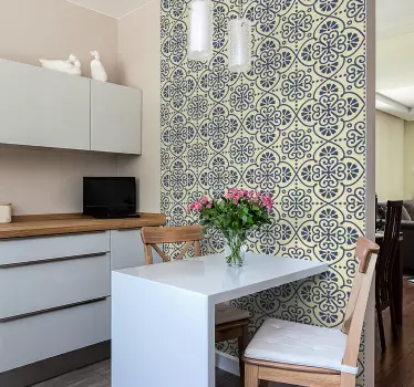Hydraulic pattern  vinyl  print wall sticker - TenStickers