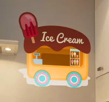 Ice cream Van Sticker - TenStickers