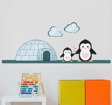 Igloo for kids Home Wall Sticker - TenStickers