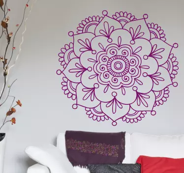 Indian Lotus Flower Sticker - TenStickers