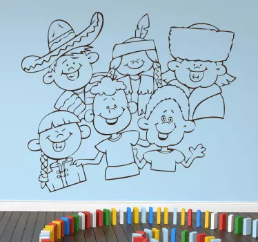 International Children Sticker - TenStickers