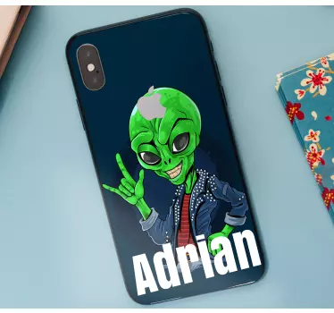 Iphone sticker alien character style - TenStickers