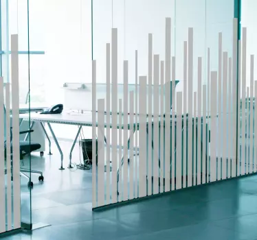 Irregular Vertical Lines shape sticker - TenStickers