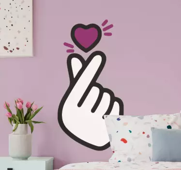 K-pop hand click laptop decal - TenStickers