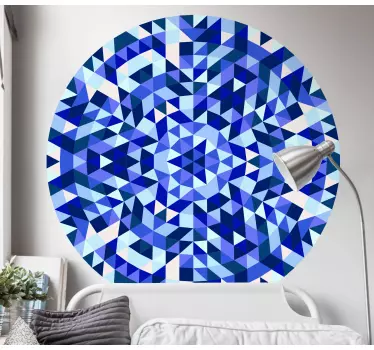 Kaleidoscope mandala wallpaper decal - TenStickers