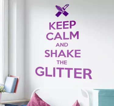 Keep calm  text wall decal - TenStickers