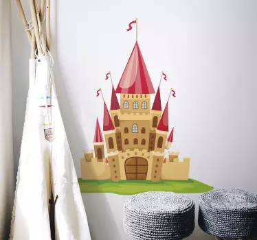 Kids Fairytale Castle Sticker - TenStickers