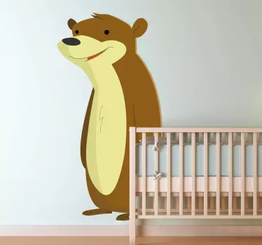 Kids Friendly Bear Wall Sticker - TenStickers