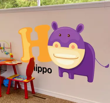 Kids Letter H Sticker - TenStickers