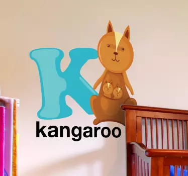 Kids Letter K Sticker - TenStickers