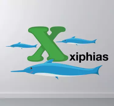 Kids Letter X Sticker - TenStickers