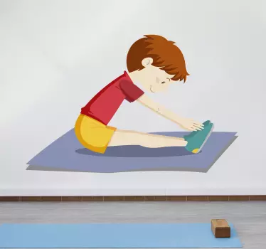 Kids yoga wall decor - TenStickers