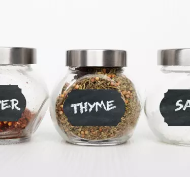 Kitchen storage labels sticker to write on - TenStickers
