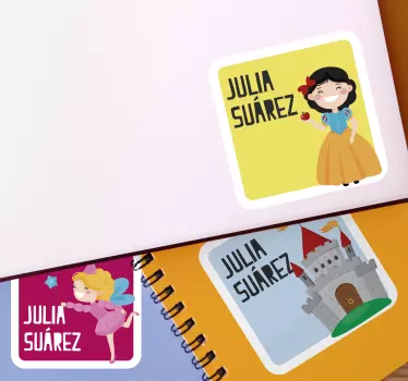 Labels for notebooks fairy tale wall decal - TenStickers