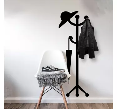 Lady style coat hanger decals - TenStickers