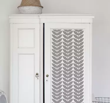 Leaves pattern furniture decal - TenStickers
