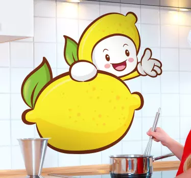 Lemon Kid Wall Sticker - TenStickers