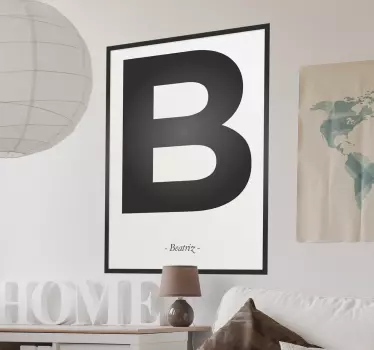 Letter B Wall Sticker - TenStickers