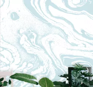 Light blue marble look vinyl print wall decal - TenStickers