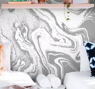 Light gray marble vinyl print wall sticker - TenStickers