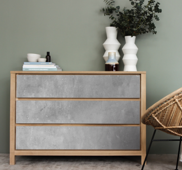 Light grey concrete effect decals for furniture - TenStickers