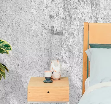 Light grey rustic concrete surface vinyl wall sticker - TenStickers