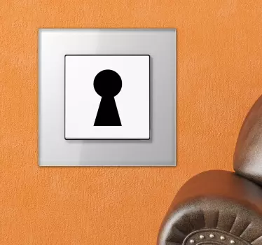 Light Switch Lock Decorative Sticker - TenStickers