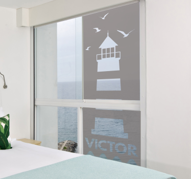 Lighthouse window decal - TenStickers