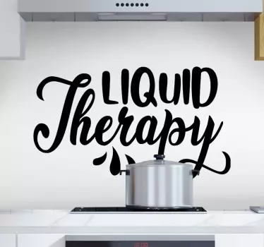 Liquid Therapy drink drink wall decal - TenStickers