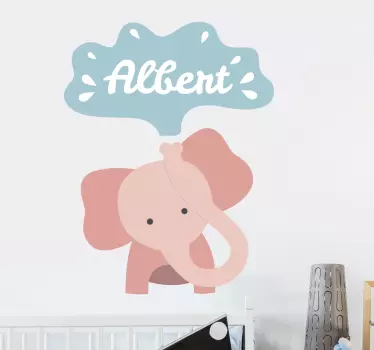 Little Elephant Custom Wild Animal Sticker - TenStickers