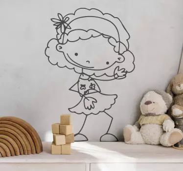 Little Girl Kids Decal - TenStickers