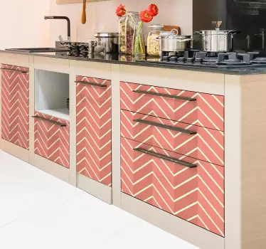 living coral pattern furniture decal - TenStickers