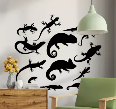 Lizards bug wall decal - TenStickers