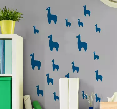 Llamas Wall Sticker - TenStickers