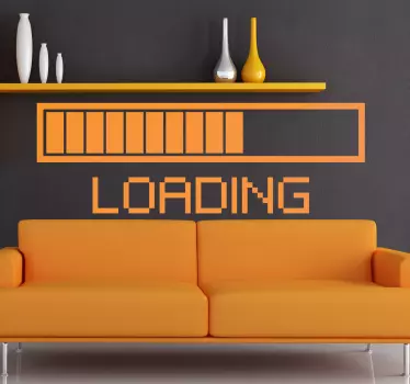 Monochrome Loading Wall Sticker - TenStickers