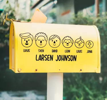 Location sticker family face icons - TenStickers