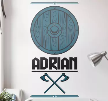 Location sticker personalized crest emblem - TenStickers