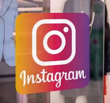 Logo instagram Shop Window Decal - TenStickers