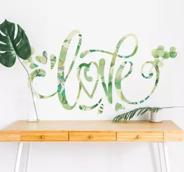 Love Eucalipto Living Room Wall Decor - TenStickers