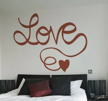 Love in Calligraphy Sticker - TenStickers