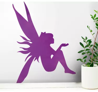 Lovely design purple fairy tale wall decal - TenStickers