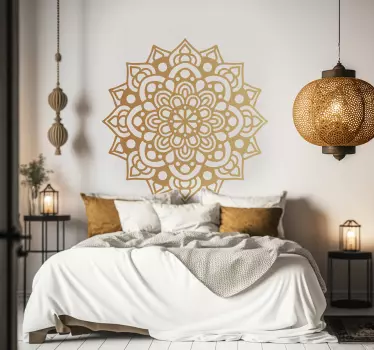 Luxury arabesque mandala floral wall decal - TenStickers