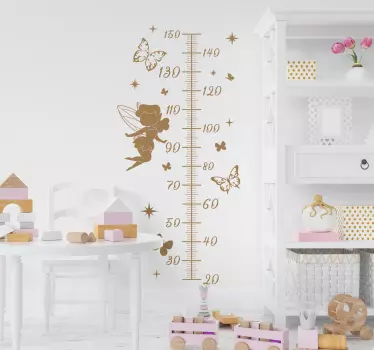 Magical fairy height chart wall sticker - TenStickers