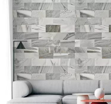 Marble  vinyl  print wall sticker - TenStickers