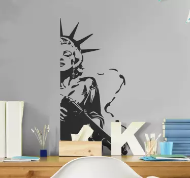 marilyn monroe fashion liberty people decals - TenStickers