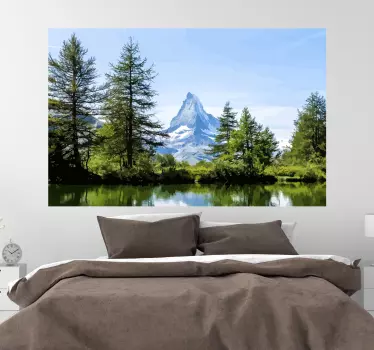 Matterhorn mountain snow nature decal - TenStickers