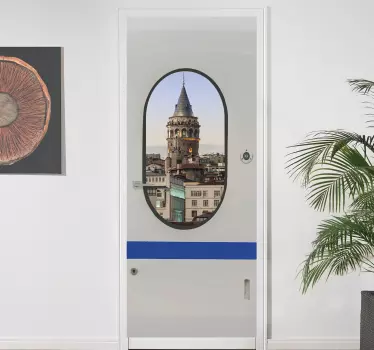 Metro doors glass door sticker - TenStickers