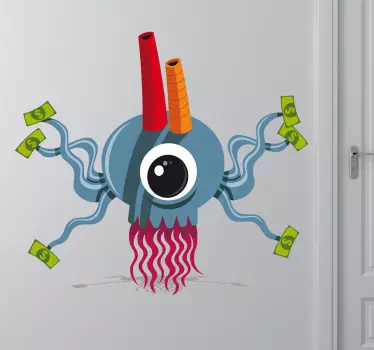 Money Factory Wall Sticker - TenStickers